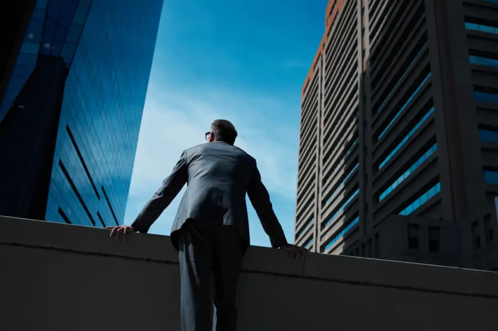 Executive leader analyzing enterprise decision architecture and transformation strategy